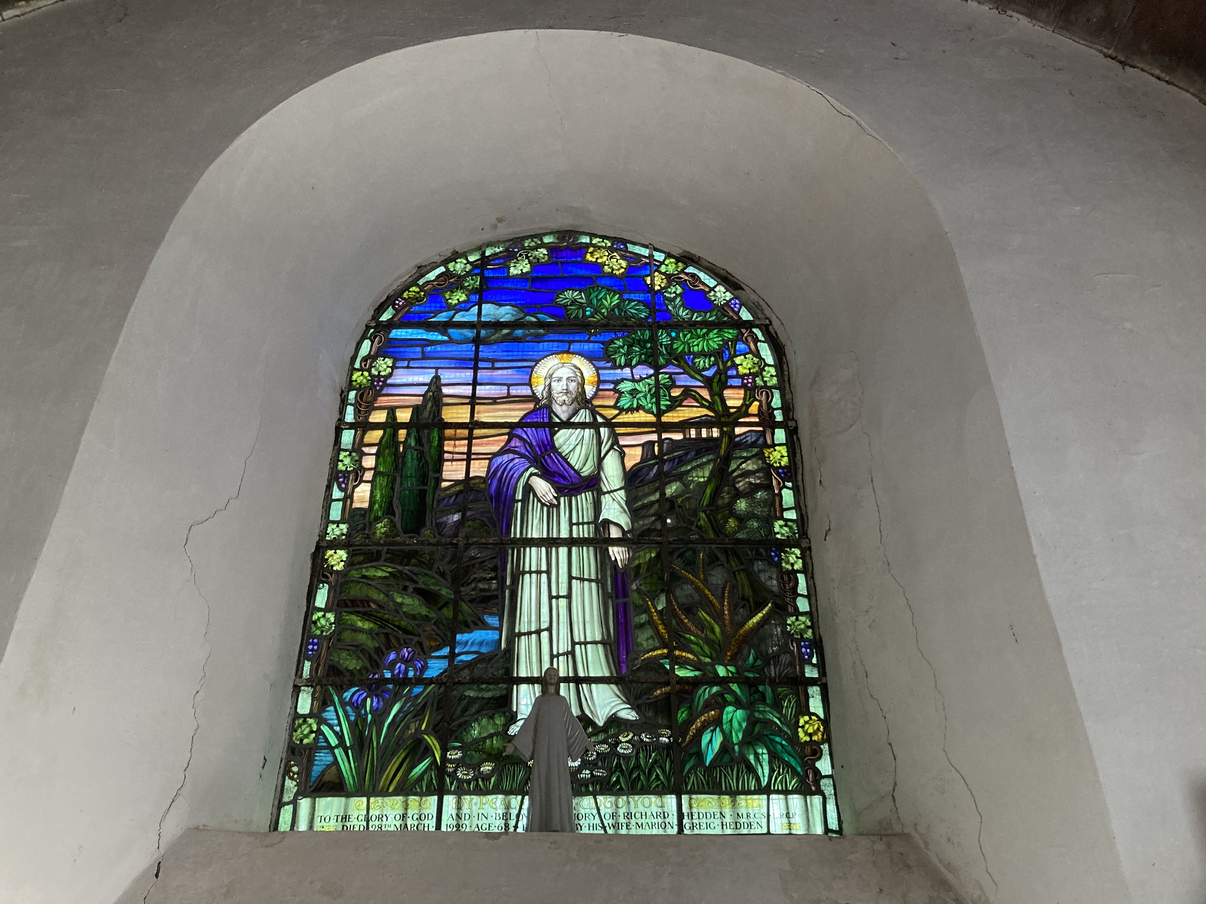 Welcombe church window