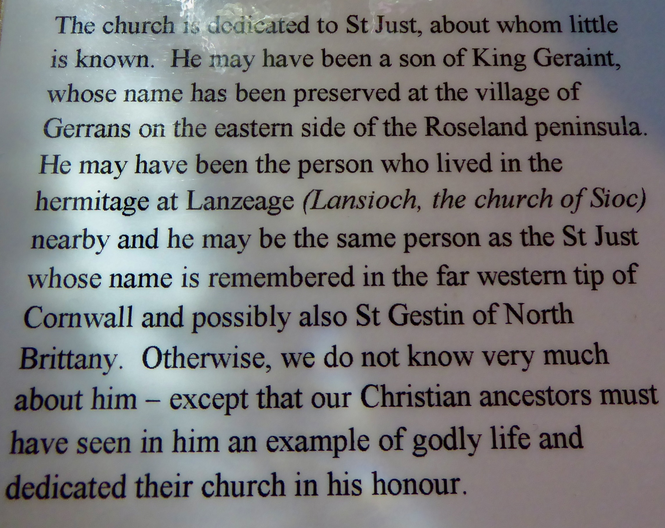 St just roseland church site history