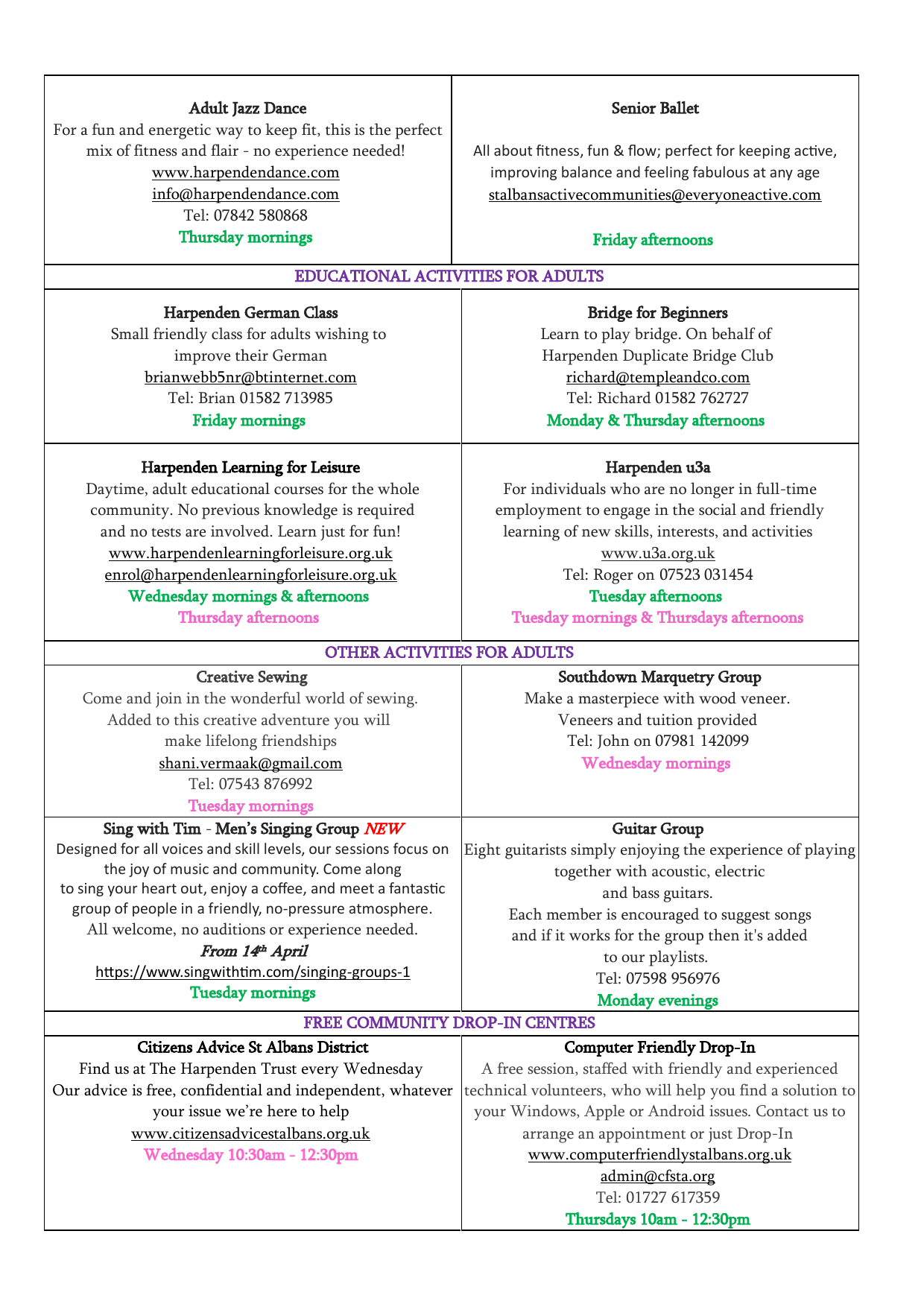 Whats On At the Halls - Feb 2026 - p3