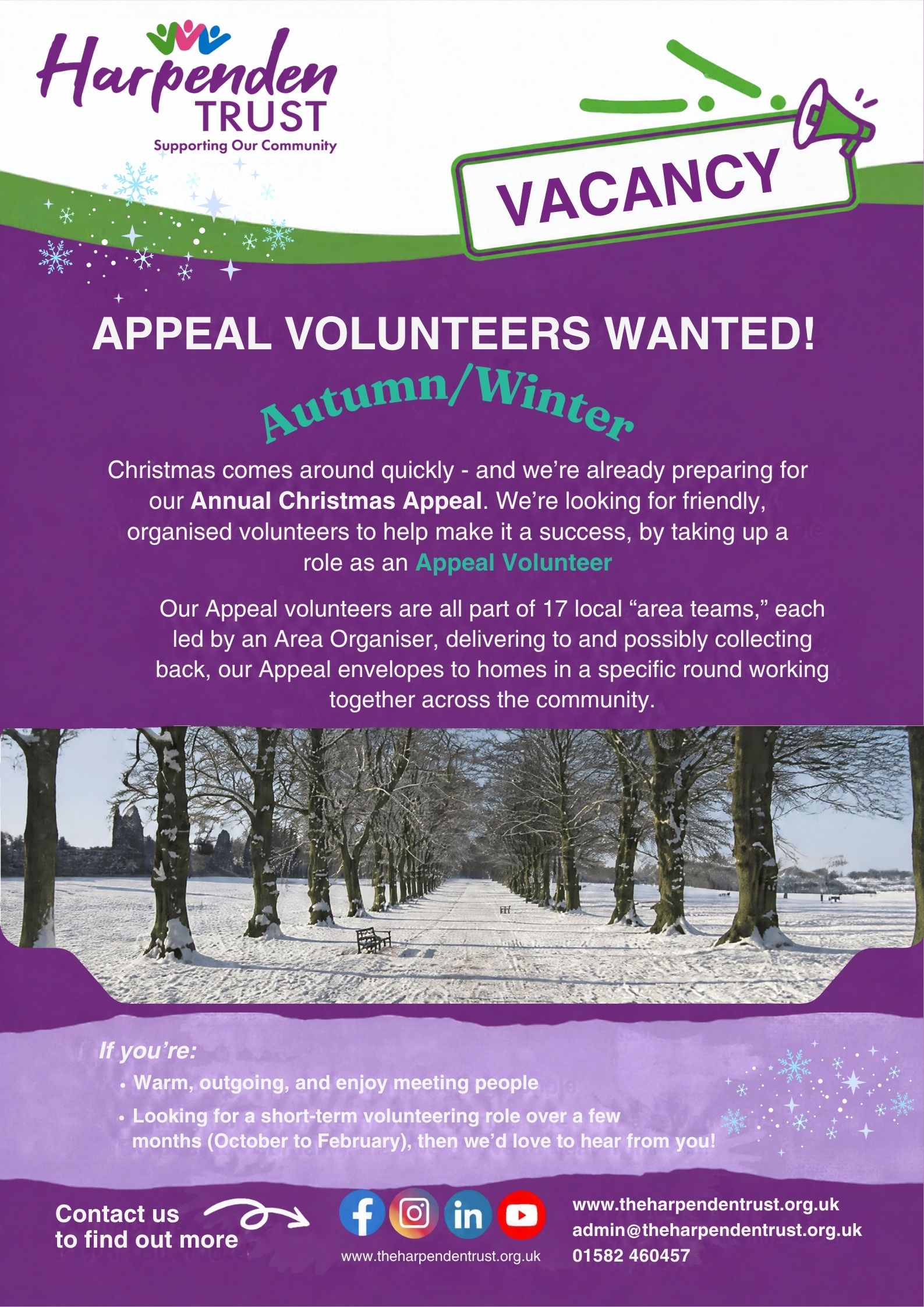 Ad - Appeal Volunteers - Oct 26